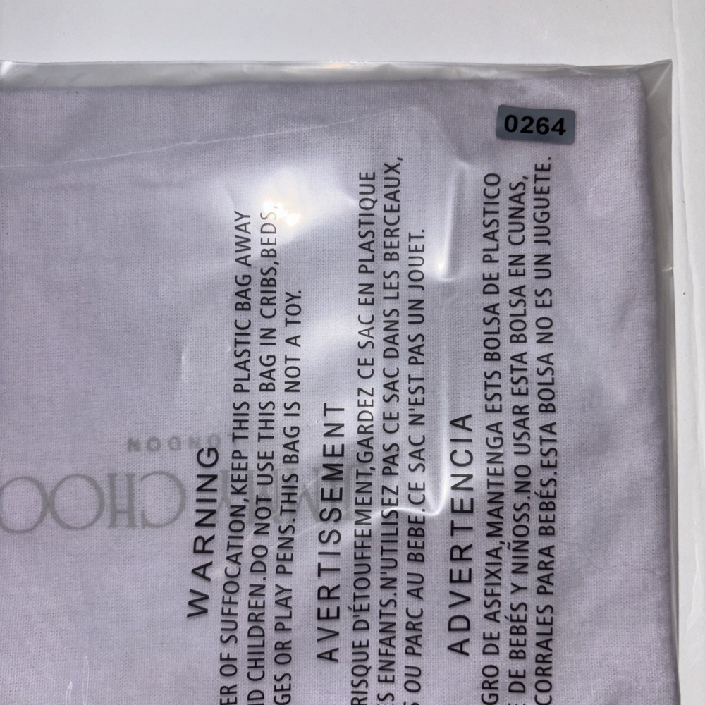 Authentic Jimmy Choo Dust Bag purple Storage Drawstring Cover 10" X 13" Italy - Picture 7 of 7